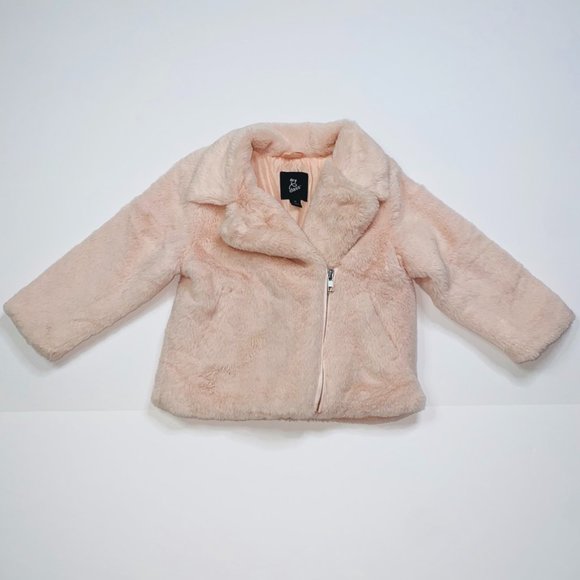 Art Class Pink Faux Fur Jacket Size 2T - Picture 1 of 5